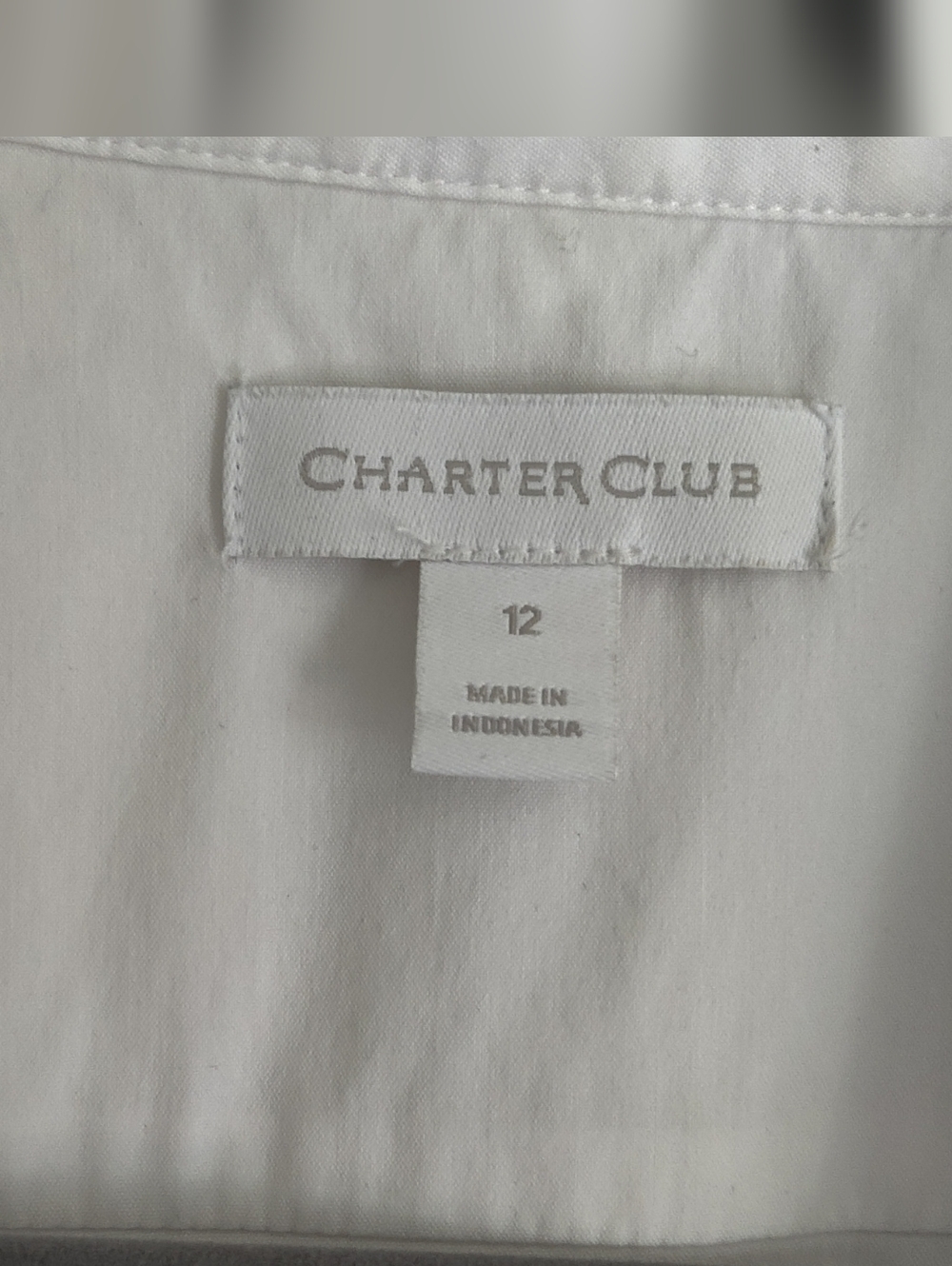 Charter Club White Button-Down Shirt - Picture 8 of 8